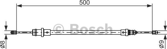 BOSCH 1 987 477 565 - Трос, гальмівна система autozip.com.ua