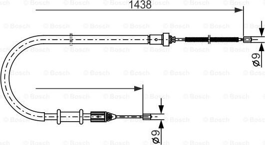 BOSCH 1 987 477 634 - Трос гальма autozip.com.ua