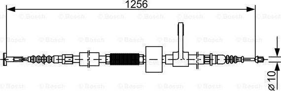 BOSCH 1 987 477 622 - Трос, гальмівна система autozip.com.ua