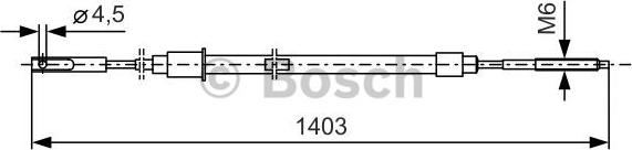 BOSCH 1 987 477 081 - Трос, гальмівна система autozip.com.ua