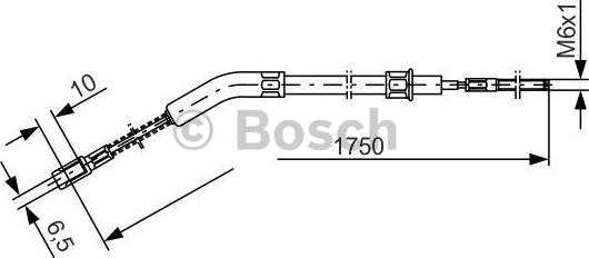 BOSCH 1 987 477 036 - Трос, гальмівна система autozip.com.ua