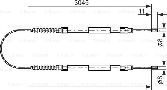 BOSCH 1 987 477 115 - Трос, гальмівна система autozip.com.ua