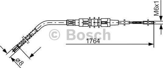 BOSCH 1 987 477 181 - Трос, гальмівна система autozip.com.ua