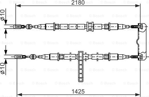 BOSCH 1 987 477 895 - Трос, гальмівна система autozip.com.ua