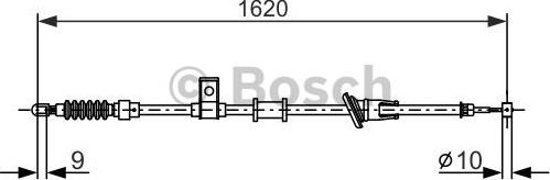 BOSCH 1 987 477 893 - Трос, гальмівна система autozip.com.ua