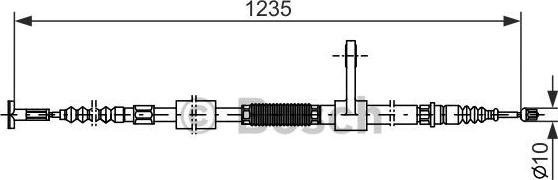 BOSCH 1 987 477 831 - Трос, гальмівна система autozip.com.ua