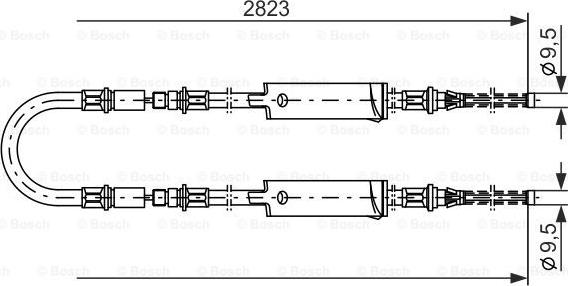 BOSCH 1 987 477 369 - Трос, гальмівна система autozip.com.ua