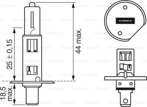 BOSCH 1 987 301 051 - Лампа розжарювання, фара дальнього світла autozip.com.ua