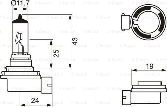 BOSCH 1 987 301 339 - Лампа розжарювання, фара дальнього світла autozip.com.ua