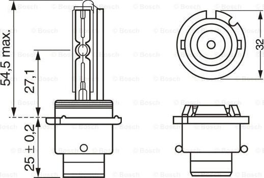 BOSCH 1 987 302 904 - Лампа розжарювання, основна фара autozip.com.ua