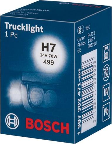 BOSCH 1 987 302 471 - Лампа розжарювання, основна фара autozip.com.ua