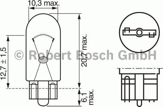 BOSCH 1 987 302 517 - Лампа розжарювання autozip.com.ua