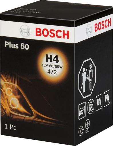BOSCH 1 987 302 049 - Лампа розжарювання, фара дальнього світла autozip.com.ua