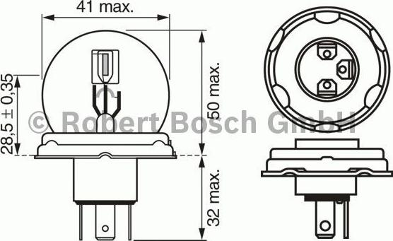 BOSCH 1 987 302 023 - Лампа розжарювання autozip.com.ua