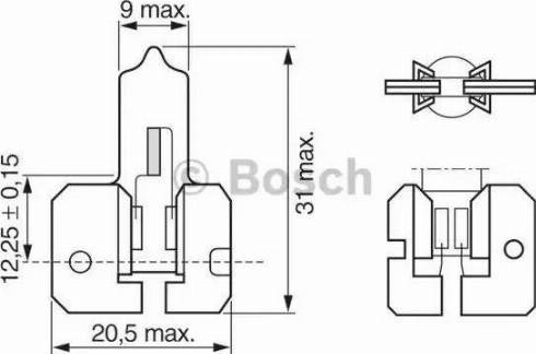 BOSCH 1 987 302 022 - Лампа розжарювання, протитуманні фари autozip.com.ua