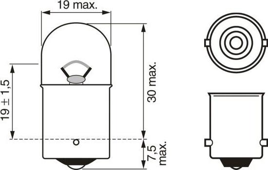 BOSCH 1 987 302 816 - Лампа розжарювання, ліхтар покажчика повороту autozip.com.ua