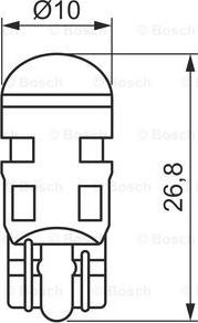 BOSCH 1 987 302 881 - Лампа розжарювання, ліхтар покажчика повороту autozip.com.ua