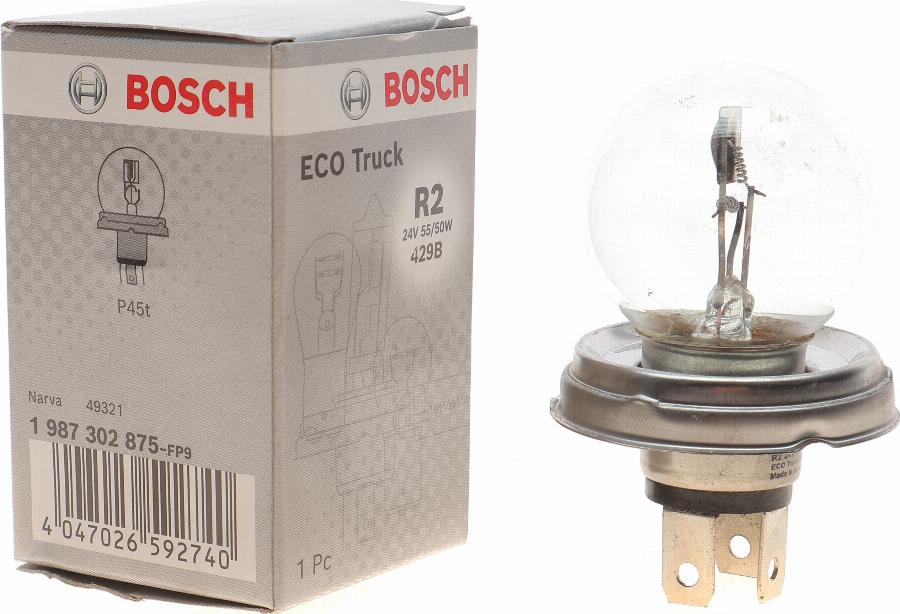 BOSCH 1 987 302 875 - Лампа розжарювання autozip.com.ua