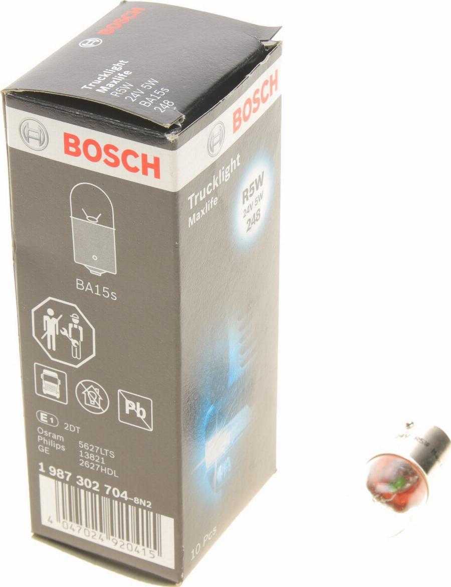 BOSCH 1 987 302 704 - Лампа розжарювання, ліхтар покажчика повороту autozip.com.ua