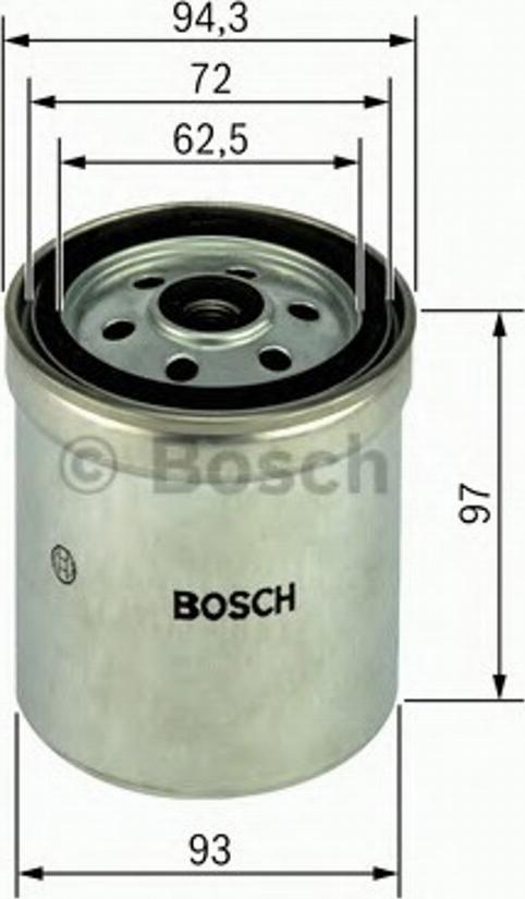 BOSCH 1457434452 - Паливний фільтр autozip.com.ua
