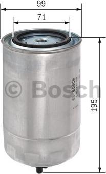 BOSCH 1 457 434 402 - Паливний фільтр autozip.com.ua