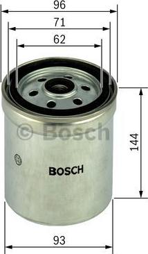 BOSCH 1 457 434 407 - Паливний фільтр autozip.com.ua