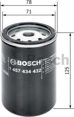 BOSCH 1 457 434 432 - Паливний фільтр autozip.com.ua