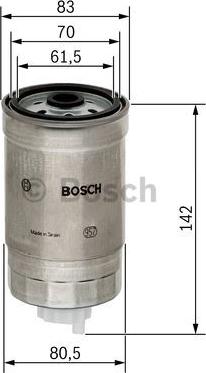 BOSCH 1 457 434 510 - Фільтр паливний autozip.com.ua