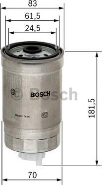 BOSCH 1 457 434 184 - Фільтр паливний autozip.com.ua