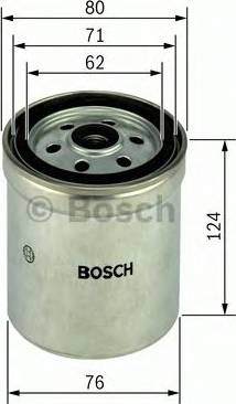 BOSCH 1 457 434 183 - Паливний фільтр autozip.com.ua