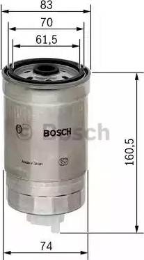 BOSCH 1 457 434 174 - Паливний фільтр autozip.com.ua