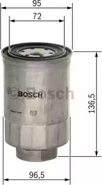 BOSCH 1 457 434 302 - Паливний фільтр autozip.com.ua