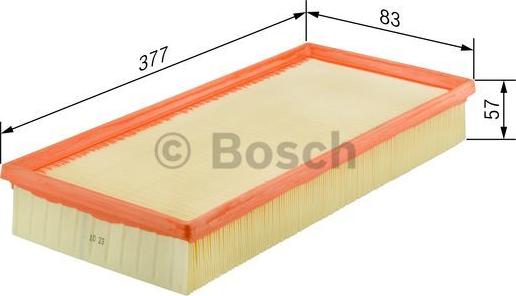 BOSCH 1 457 433 163 - Повітряний фільтр autozip.com.ua