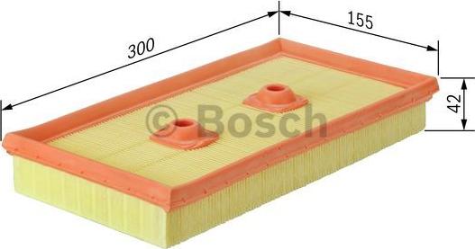 BOSCH 1 457 433 315 - Повітряний фільтр autozip.com.ua