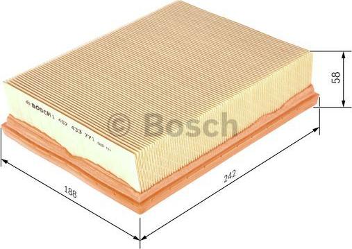 BOSCH 1 457 433 771 - Повітряний фільтр autozip.com.ua