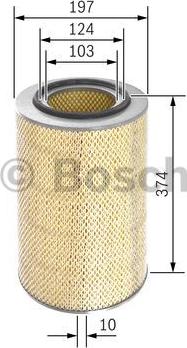 BOSCH 1 457 429 950 - Повітряний фільтр autozip.com.ua