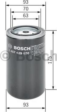 BOSCH 1 457 429 676 - Паливний фільтр autozip.com.ua