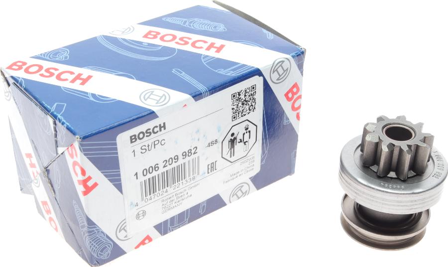 BOSCH 1 006 209 982 - Провідна шестерня, стартер autozip.com.ua