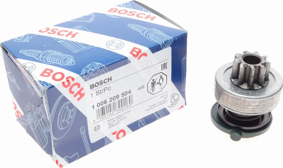 BOSCH 1 006 209 504 - Провідна шестерня, стартер autozip.com.ua