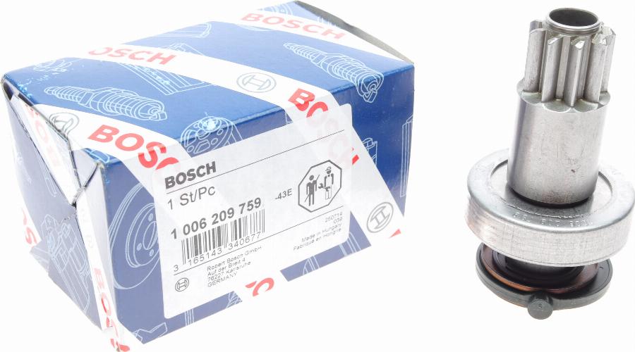 BOSCH 1 006 209 759 - Провідна шестерня, стартер autozip.com.ua