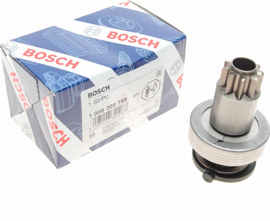 BOSCH 1 006 209 758 - Провідна шестерня, стартер autozip.com.ua