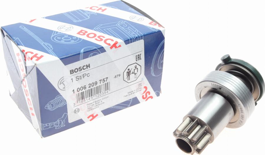 BOSCH 1 006 209 757 - Провідна шестерня, стартер autozip.com.ua