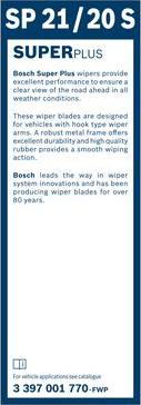 BOSCH 3 397 001 770 - Щітка склоочисника autozip.com.ua