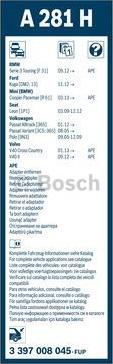 BOSCH 3 397 008 045 - Щітка склоочисника задн. Flat 280mm autozip.com.ua