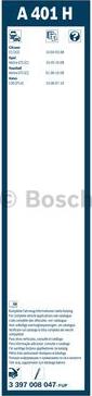BOSCH 3 397 008 047 - Задня щітка склоочисника Bosch AeroTwin 400мм autozip.com.ua