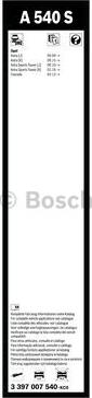 BOSCH 3 397 007 540 - Щітка склоочисника autozip.com.ua