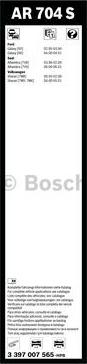 BOSCH 3 397 007 565 - Щітка склоочисника autozip.com.ua