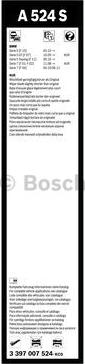 BOSCH 3 397 007 524 - Щітка склоочисника autozip.com.ua