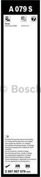 BOSCH 3 397 007 079 - Щітка склоочисника autozip.com.ua