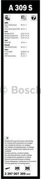 BOSCH 3 397 007 309 - Щітка склоочисника autozip.com.ua